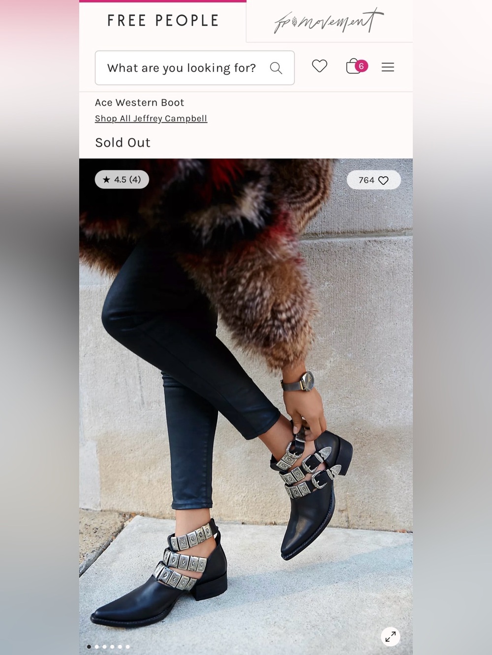 Free People x Jeffrey Campbell Ace Western Boot US 7 Sold Out